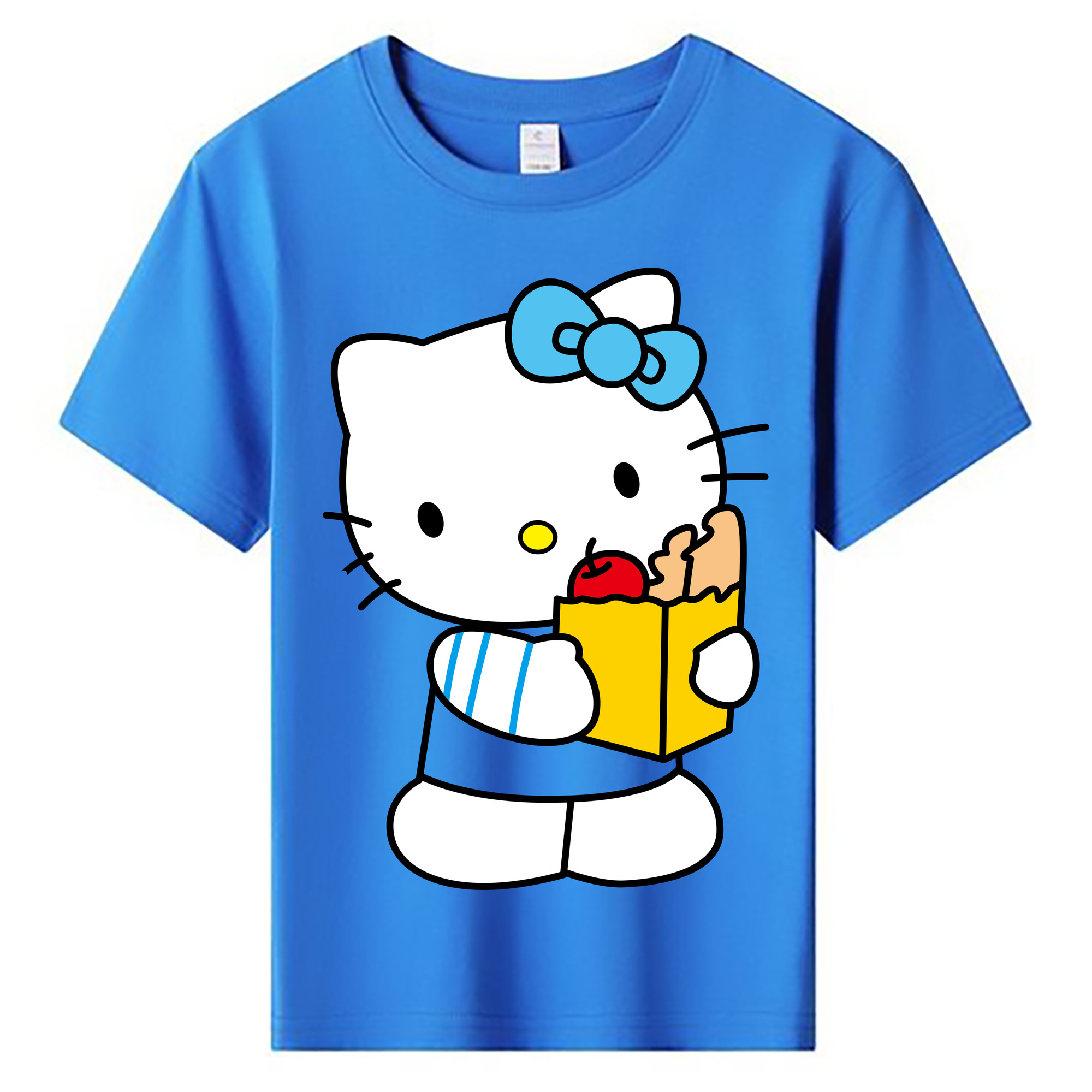 （画像用） Hello Kitty ハローキティ 綿100％キッズTシャツ（フロントプリント）